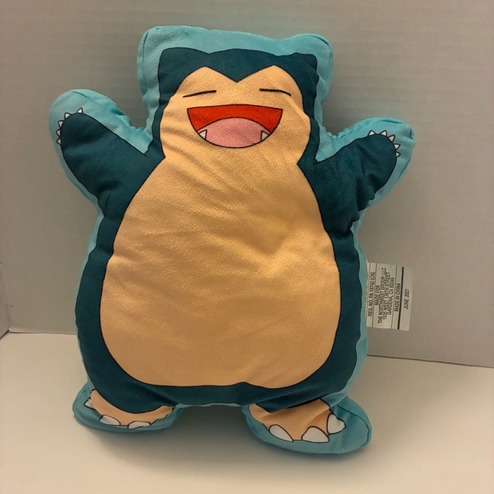 Pokemon Snorlax Plush Pillow 13” Toy Stuffed Animal (June 2021)